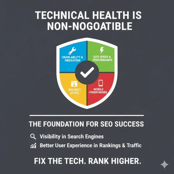 A vibrant, futuristic infographic centered around a glowing human head, visually connecting "The 7 SEO Shifts: Why Your Strategy Needs a HUMAN SOUL in 2025" to key trends like mastering the AI Answer Box, prioritizing E-E-A-T, shifting to conversational content, emphasizing technical speed, going all-in on visual content, dominating local SEO, and injecting a human voice.