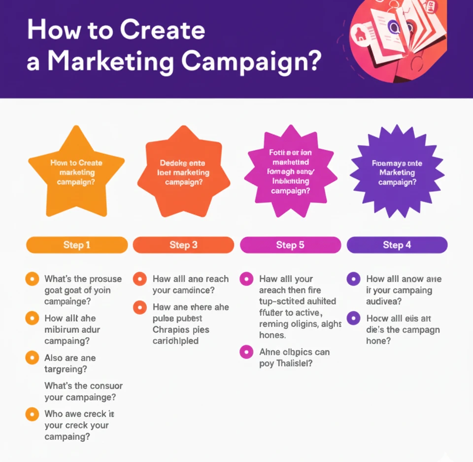 An illustration featuring small figures collaborating on a giant web page, optimizing content and interacting with social media icons, demonstrating the collaborative effort required when learning How to Create a Marketing Campaign.